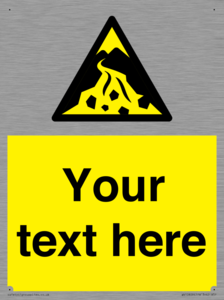 Custom Warning: Debris flow zone